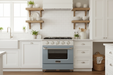 Kucht 30” Pro-Style Kitchen Dual Fuel Range in Light Blue - Front View