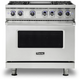 Viking® 7 Series 36" Stainless Steel Pro Style Dual Fuel Range VDR73624GSS