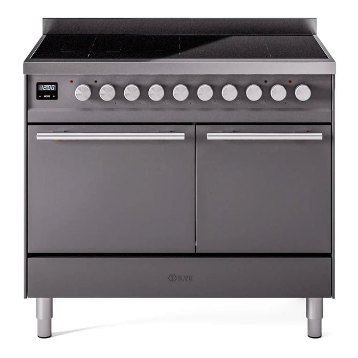 ILVE 40"Professional Plus Induction Range, Matte Graphite UPDI406QMPMG