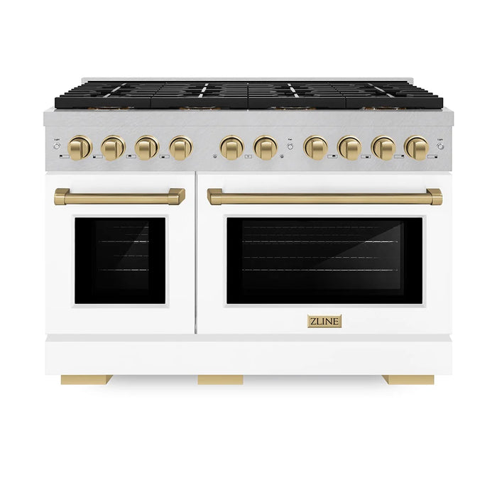 ZLINE 48" Paramount Gas Range DuoPro™ Cooktop, Dual Ovens PSGRSZ-WM-48-CB