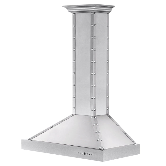 ZLINE 36" Designer Series Stainless Island Range Hood, KB2i-4SSXS-36