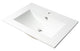 ALFI brand White 25" Rectangular Drop In Ceramic Sink, Faucet Hole ABC803