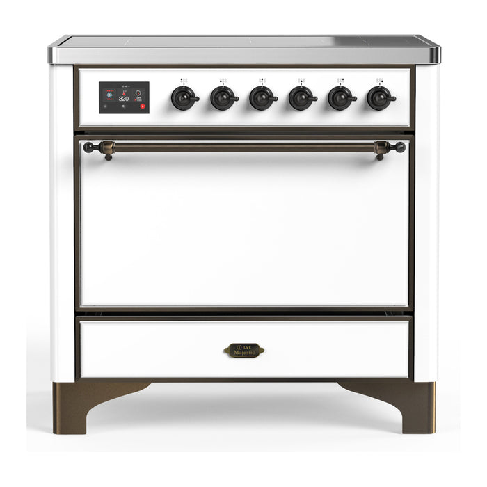 ILVE 36"Majestic III Induction Range, UMIB36QNR3 — UMIB36QNR3AWB