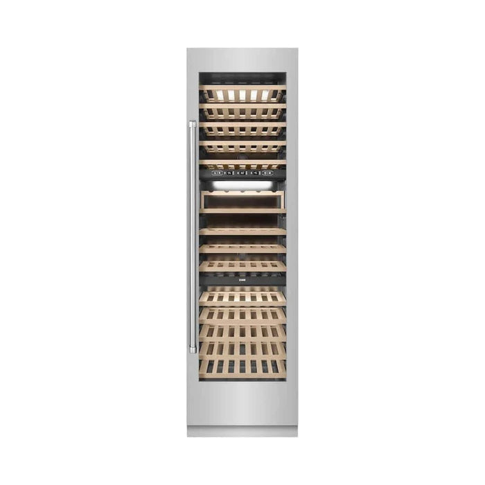 ZLINE 24"Triple Zone 100 Bottle Column Wine Cooler, Stainless Steel RCWV-304-24