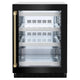 ZLINE Autograph Edition 24" Touchstone 151 Can Beverage Fridge, Black Stainless Steel Glass Door, Helix Handle RBSOZ-BS-24-KCB