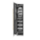 ZLINE 18" Left Hinge Column Freezer DuraSnow® Stainless Steel, Graphite Gray Interior Matte Black RCFVLZ-SN-18-MB