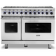 Viking® 7 Series 48" Stainless Steel Pro Style Dual Fuel Range VDR74828BSS