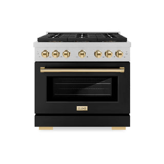 ZLINE 36" Paramount Gas Range DuoPro™ Cooktop, Convection Gas Oven PSGRSZ-BLM36-G