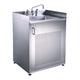 Whitehaus Single Door Stainless Steel Sink Vanity WHNC30CAB