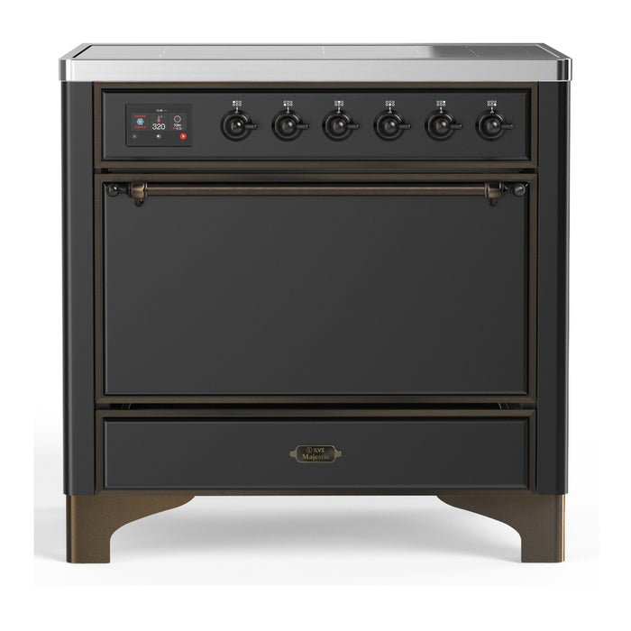ILVE 36"Majestic III Induction Range, UMIB36QNR3 — UMIB36QNR3AWB