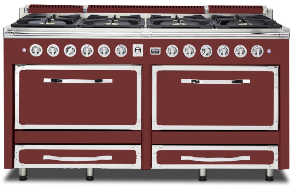 VIKING Tuscany Series 66" Dual Fuel Range, Reduction Red TVDR6618BRE