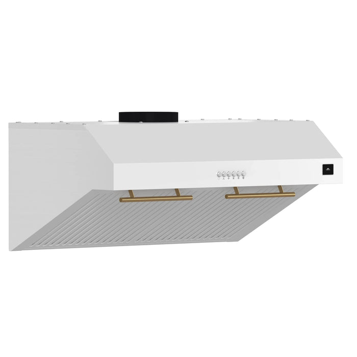 FORNO Espresso Bari 30" 400 CFM Under Cabinet Range Hood FRHUC5255-30WHT