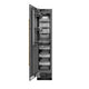 ZLINE 18" Left Hinge Column Freezer Black Stainless Steel, Graphite Gray Interior Champagne Bronze RCFVLZ-BS-18-CB