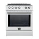 Forno Espresso Leonardo 30" Induction Range — FFSIN0982-30WHT
