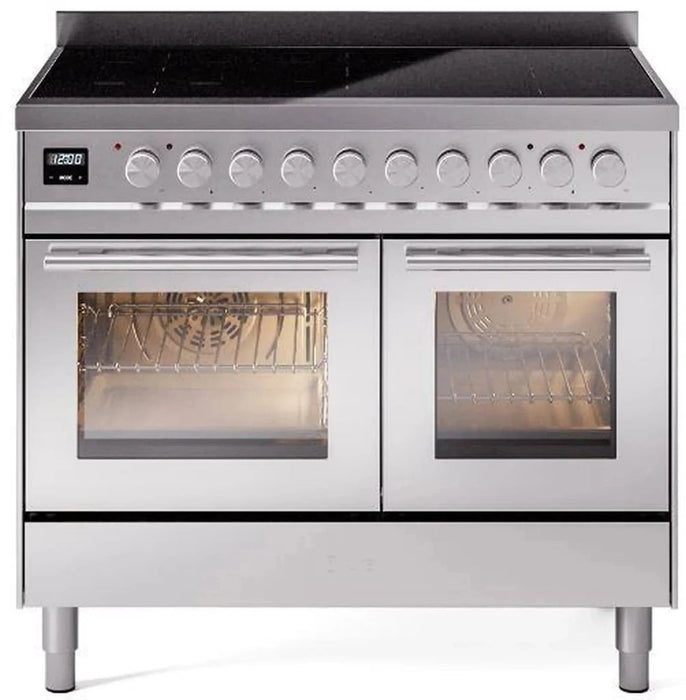 ILVE 40"Professional Plus Induction Range, Stainless Steel UPDI406WMPSS