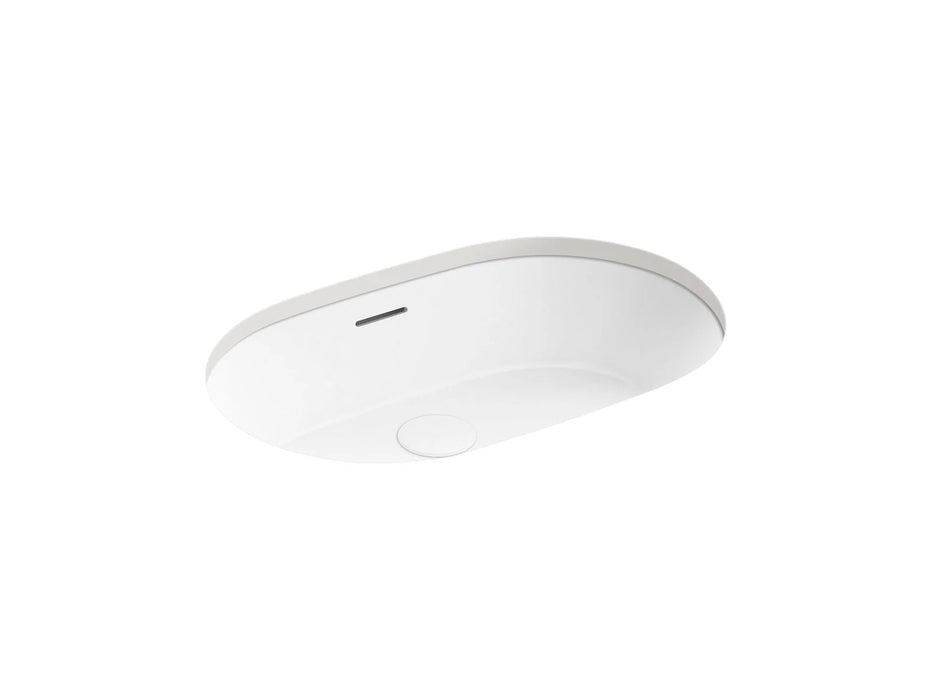 KOHLER Brazn 24-1/4" oval undermount bathroom sink K-21057