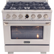Kucht 2 Piece Kitchen Appliances Package with Dual Fuel Range KXP36-KRH360-GL-C