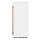 ZLINE Autograph Edition 15" Touchstone Gourmet Ice Maker, Drain Pump, White Matte Door, Accents IGMDZ-WM-15-CB