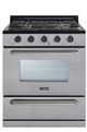 UNIQUE Classic 30" Stainless Steel Off Grid Propane Range, UGP-30G OF2 SS