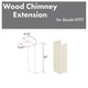 ZLINE 61" Wooden Chimney Extension, Ceilings up to 12 ft., KPTT-E