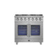 Forno Massimo 36" French Door Gas on Gas Range — FFSGS6439-36
