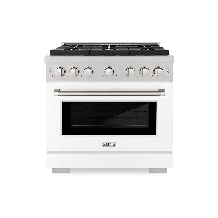 ZLINE 36" Paramount Dual Fuel Range DuoPro™ Cooktop, Electric Convection Oven PSDRS-WM-36
