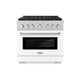 ZLINE 36" Paramount Gas Range DuoPro™ Cooktop, Convection Oven PSGRS-WM-36