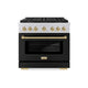 ZLINE 36" Paramount Gas Range DuoPro™ Cooktop, Convection Gas Oven PSGRZ-BLM-36-CB
