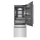 ZLINE 30" Built-In Bottom Freezer Refrigerator with Water Dispenser, Ice Maker, DuraSnow® SS, Graphite Gray Interior, Matte Black GRBIVZ-SN-30-MB