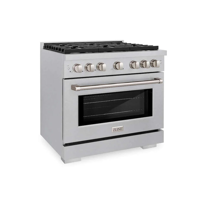 ZLINE 36"Gas Range, Convection Gas Oven , DuraSnow® Stainless Steel, SGRS-36