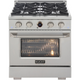 Kucht 2 Piece Kitchen Appliances Package with Dual Fuel Range KXP30-KRH300-SS