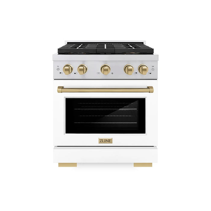ZLINE 30" Paramount Dual Fuel Range DuoPro™ Cooktop, Electric Convection Oven PSDRSZ-WM-30-CB