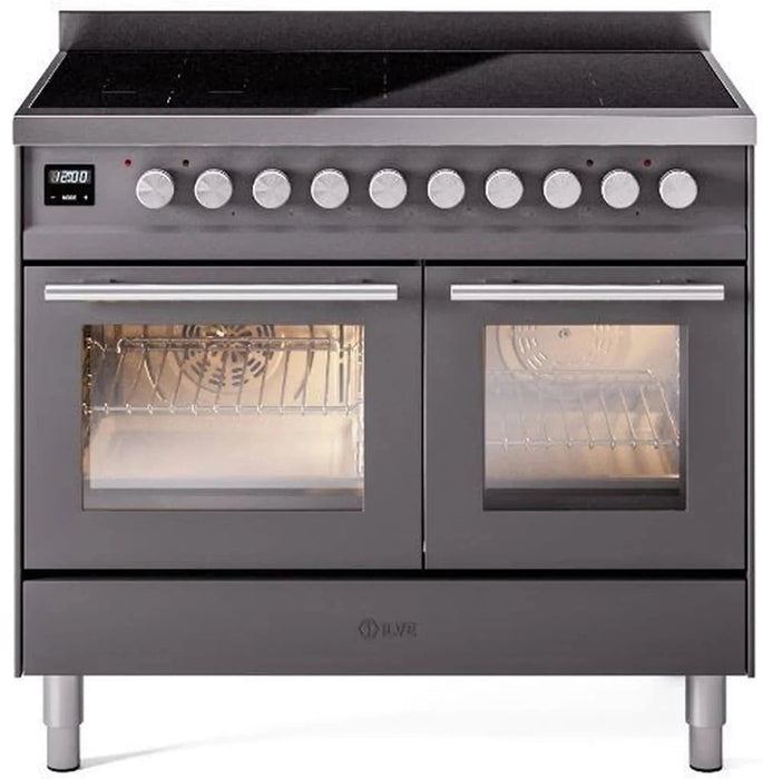 ILVE 40"Professional Plus Induction Range, Matte Graphite UPDI406WMPMG