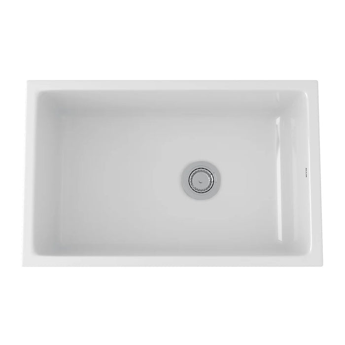 ROHL Allia 32" Fireclay Single Bowl Undermount Kitchen Sink 6307