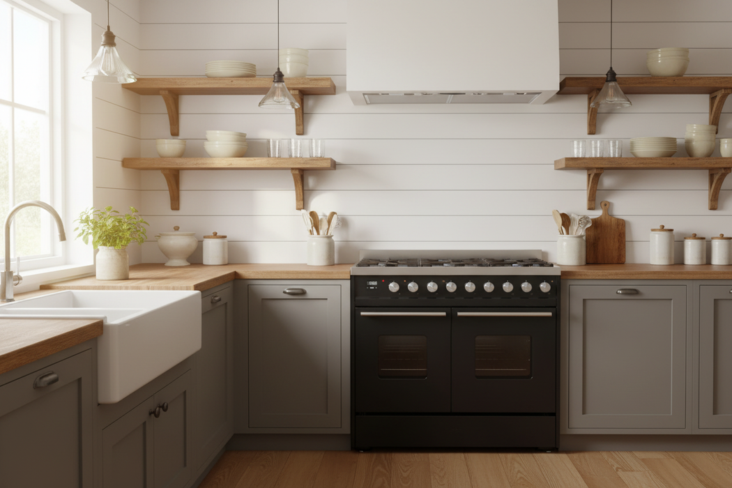 ILVE 30"Professional Plus Induction Range, Glossy Black UPI304QMPBK