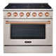 Akicon 36" Convection Oven Freestanding Natural Gas Range - AK-JK36A1-SC