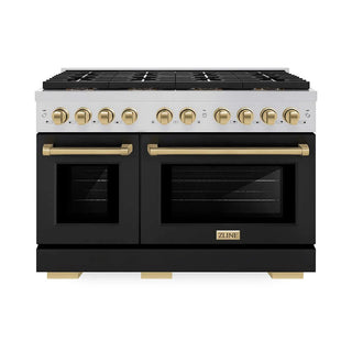 ZLINE 48" Paramount Dual Fuel Range DuoPro™ Cooktop, Dual Ovens PSDRZ-BLM-48-CB