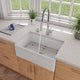 ALFI brand 30" Farm Sink, Lip Single Bowl Design for Kitchen AB511-W