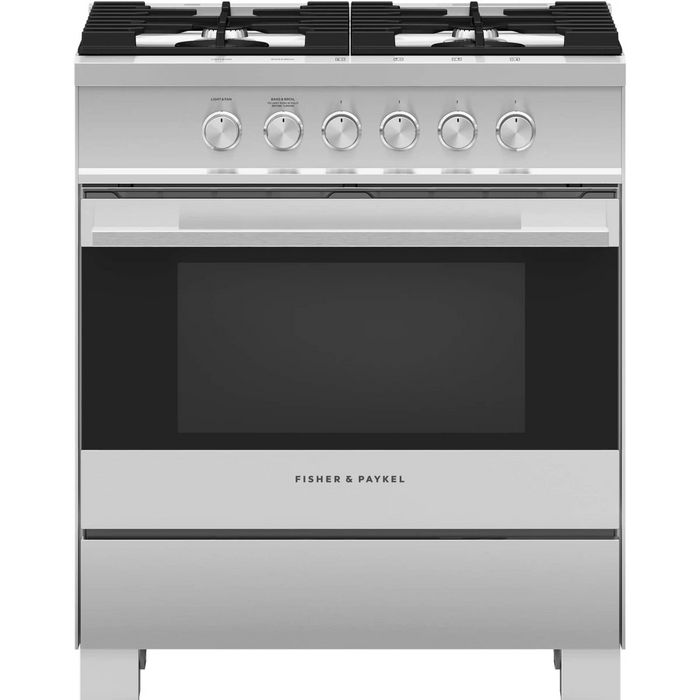 Fisher & Paykel 30" Freestanding Gas Range, OR30SDG4X1