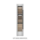 ZLINE 18"Triple Zone 68 Bottle Left Hinge Column Wine Cooler, Stainless Steel Matte Black RCWVLZ-30418-MB