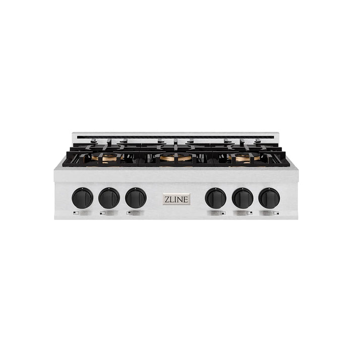 ZLINE 36" Paramount Classic Gas Rangetop DuoPro™ Cooktop PCRTZ-36-MB