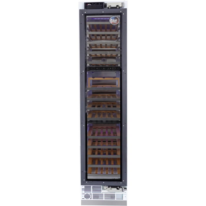 Kucht 18" Built-In Panel Ready Three-Zone Wine Cooler K180W