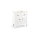 KOHLER Hearthaven 30" bathroom vanity cabinet, sink, quartz top K-33536-ASB