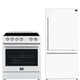 Forno Espresso Package - 30" Elec. Range and Fridge in White — FBDL-003-03US