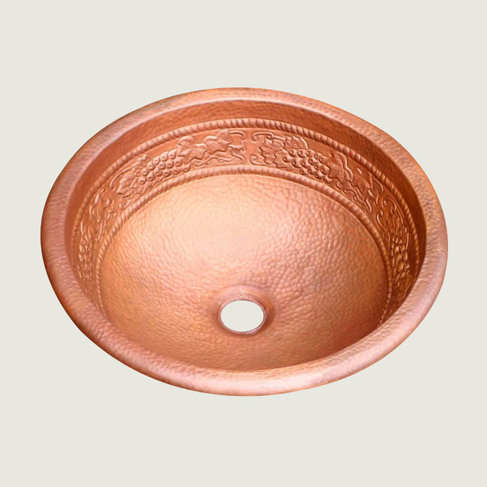 Nauxus Custom Handmade Copper Undermount Bar Sink RCB07-NX