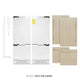 ZLINE Autograph Edition 60" Panel Ready Built-In Bottom Freezer Refrigerator, Water Dispenser, Ice Maker, Accents RBIVZ-60-CB