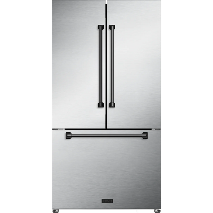 Gordon Ramsay by THOR Kitchen 36" Refrigerator Matte Black RF3621CTD99-BLK