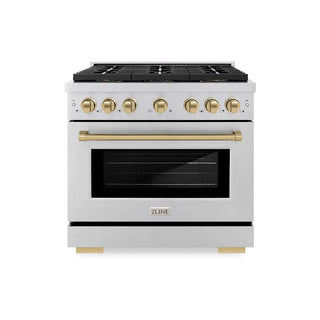 ZLINE 36" Paramount Gas Range DuoPro™ Cooktop, Convection Gas Oven PSGRZ-36-CB
