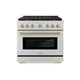 ZLINE 36" Paramount Gas Range DuoPro™ Cooktop, Convection Gas Oven PSGRZ-36-CB