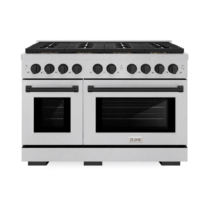 ZLINE 48" Paramount Gas Range DuoPro™ Cooktop, Dual Ovens PSGRSZ-48-MB